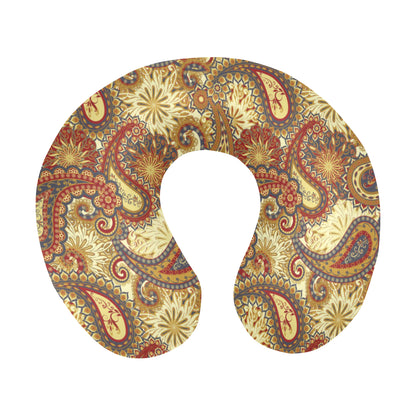 Boho Pattern Print Design 08 U-Shaped Travel Neck Pillow