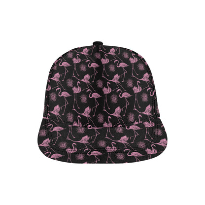 Flamingo Pink Print Pattern Snapback Cap