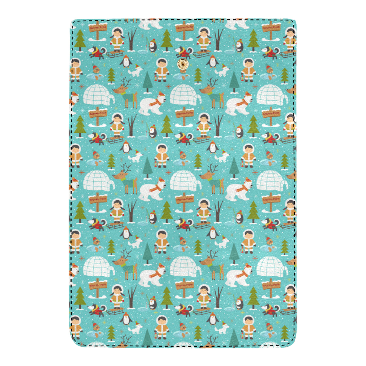 Eskimo Pattern Print Design 01 Women's Trifold Wallet
