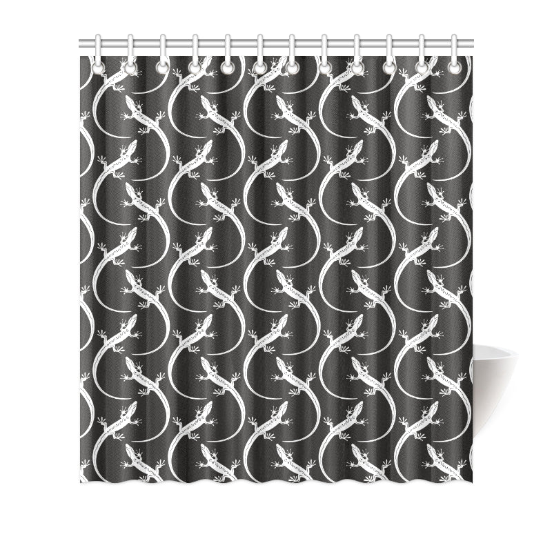 lizard Pattern Print Design 01 Shower Curtain