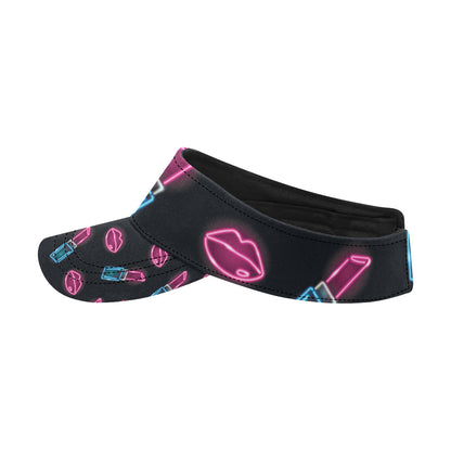 Lipstick Color Neon Pattern Print Design 03 Unisex Sun Visor