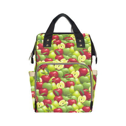 Apple Pattern Print Design AP03 Diaper Bag Backpack