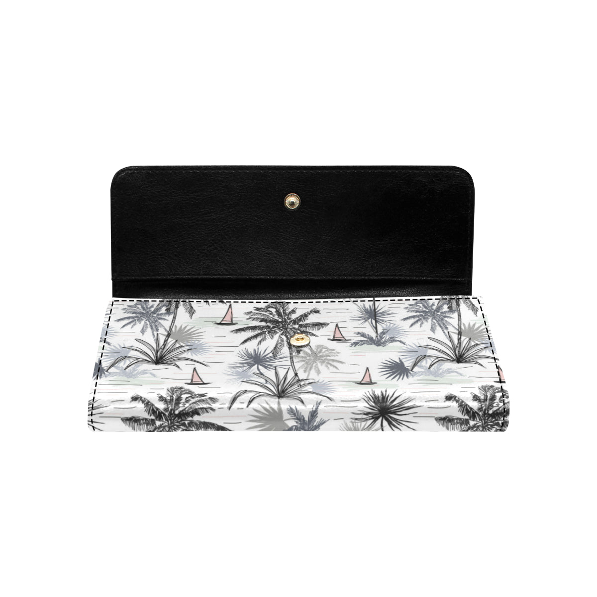 Pacific island Pattern Print Design A04 Women's Trifold Wallet