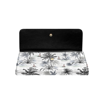 Pacific island Pattern Print Design A04 Women's Trifold Wallet