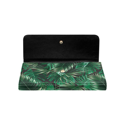 Tropical Flower Pattern Print Design TF012 Women's Trifold Wallet