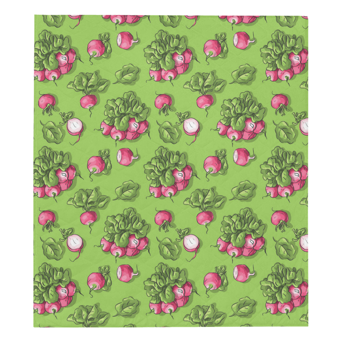 Radish Pattern Print Design A05 Premium Quilt