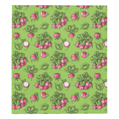 Radish Pattern Print Design A05 Premium Quilt