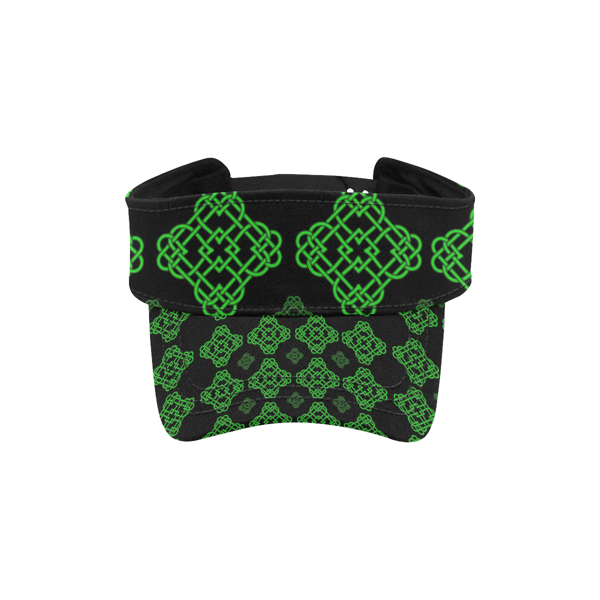 Celtic Knot Green Neon Design Unisex Sun Visor
