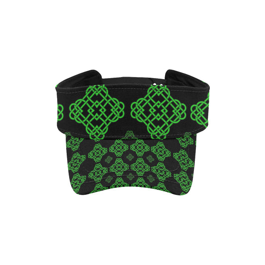 Celtic Knot Green Neon Design Unisex Sun Visor