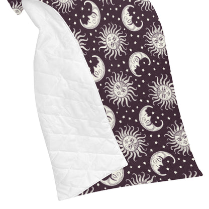 Sun Moon Face Premium Quilt