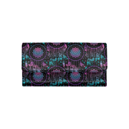 Dream catcher boho mandala Women's Trifold Wallet