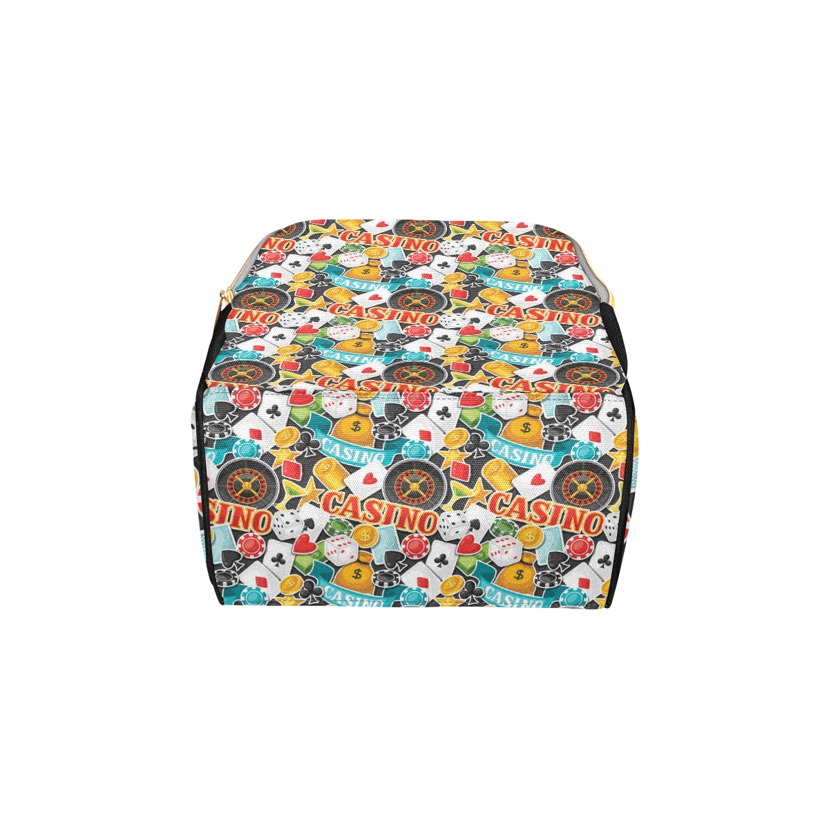 Casino Pattern Print Design 03 Diaper Bag Backpack