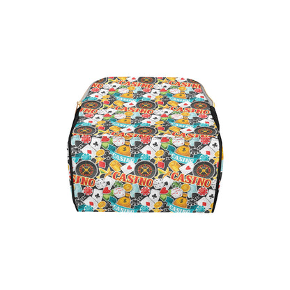 Casino Pattern Print Design 03 Diaper Bag Backpack