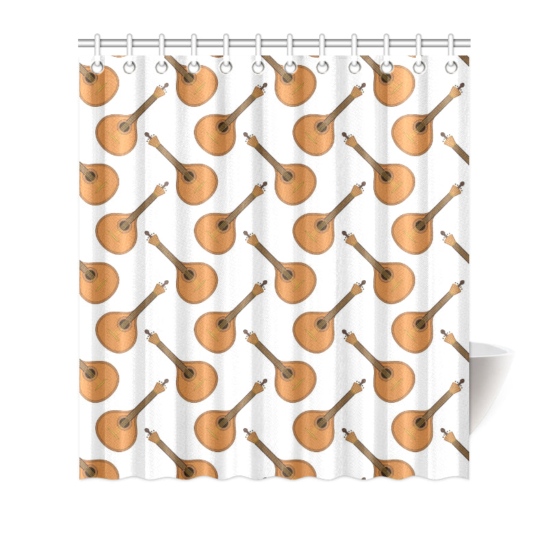Mandolin Pattern Print Design 01 Shower Curtain