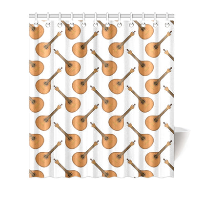 Mandolin Pattern Print Design 01 Shower Curtain