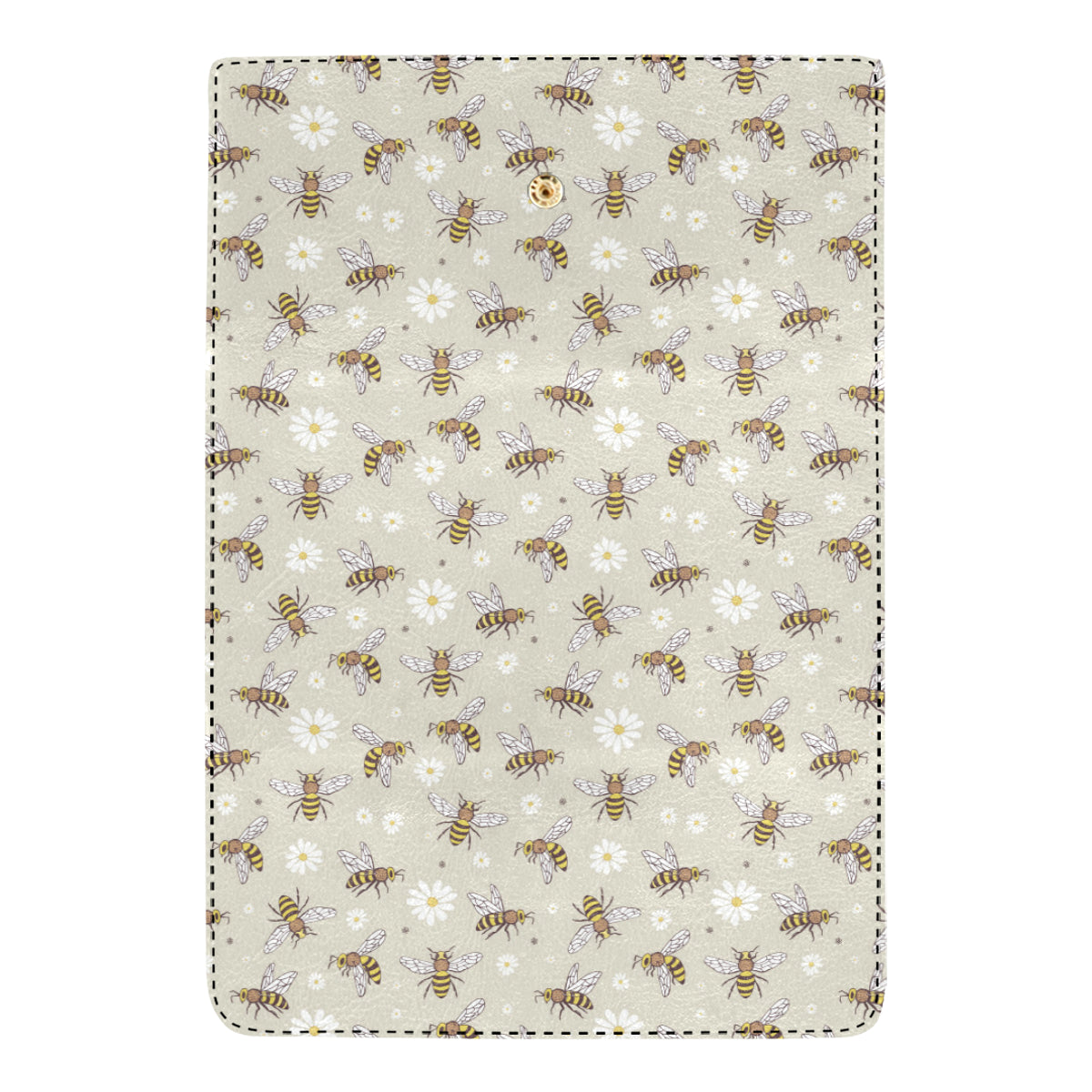 Bee Pattern Print Design 03 Women's Trifold Wallet