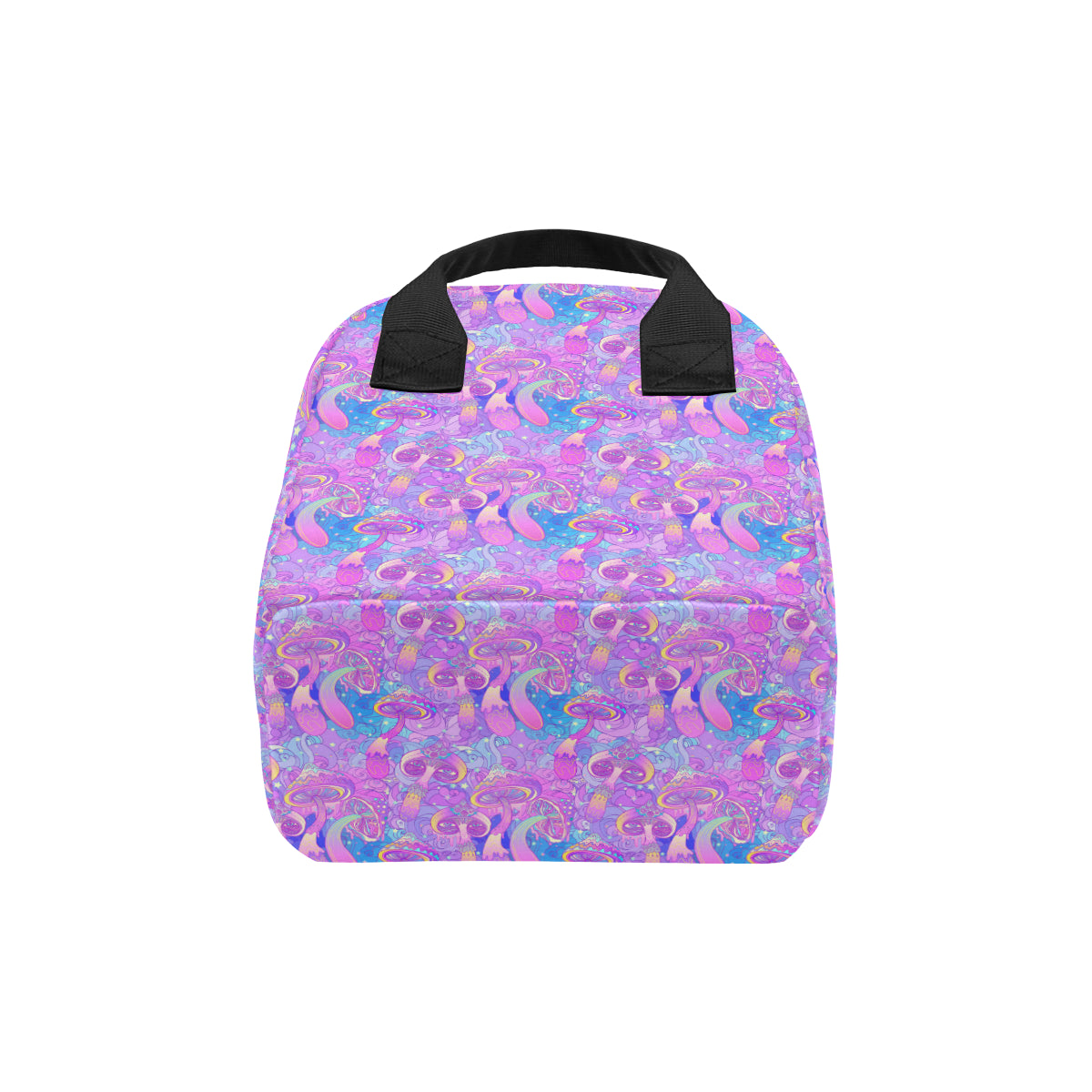 Psychedelic Trippy Mushroom Print Insulated Lunch Bag