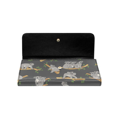 Koala Pattern Print Design 07 Women's Trifold Wallet
