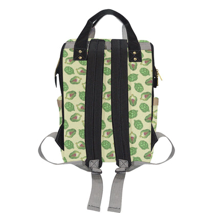 Artichoke Pattern Print Design 03 Diaper Bag Backpack