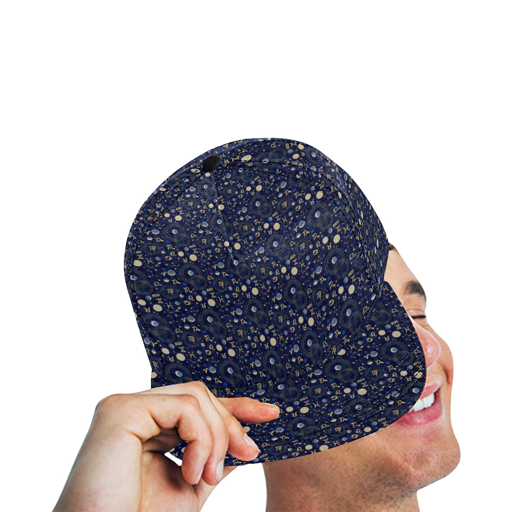 ZodiacThemed Design Print Snapback Cap