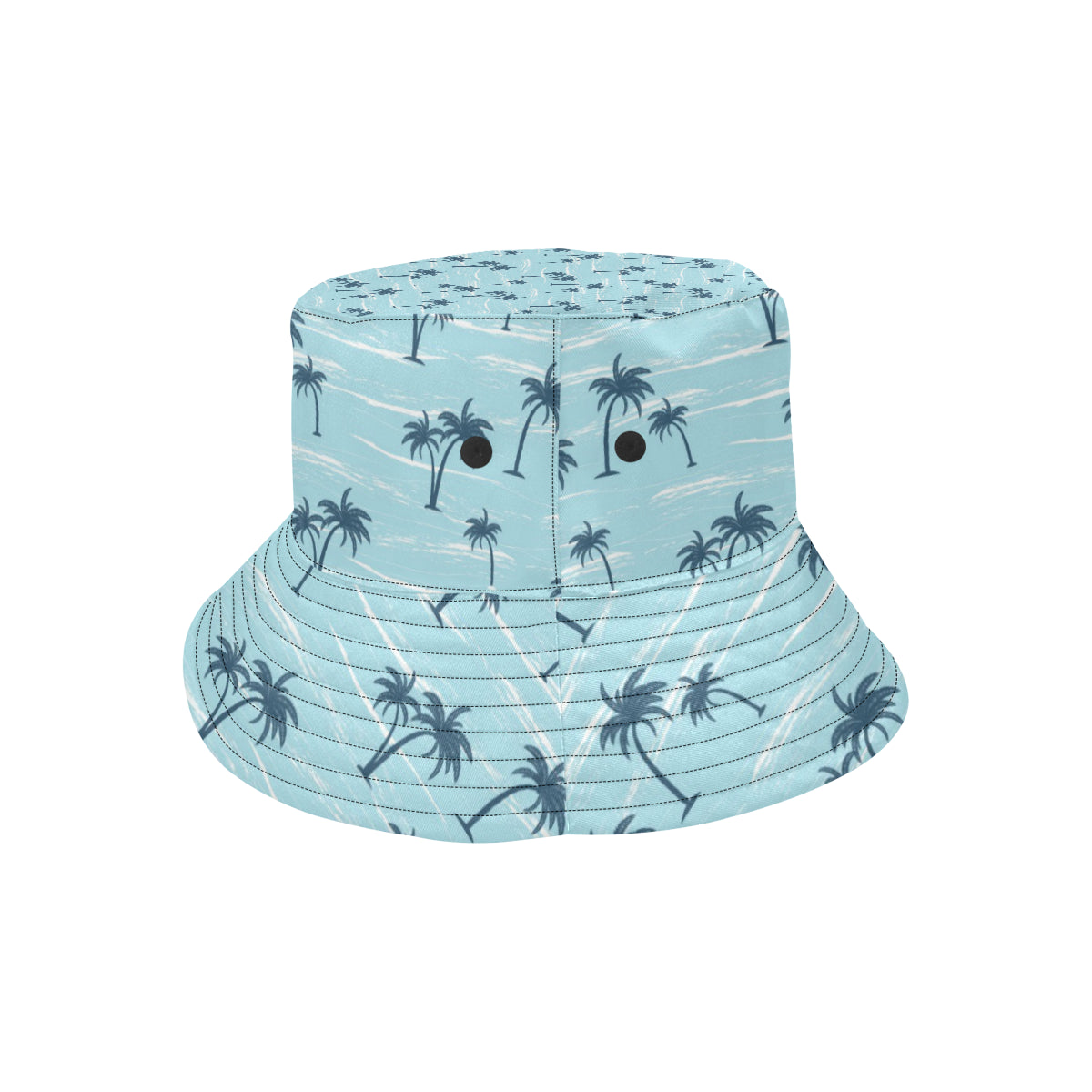 Palm Tree Pattern Print Design PT04 Unisex Bucket Hat