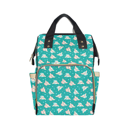 Chihuahua Polka Dot Pattern Diaper Bag Backpack