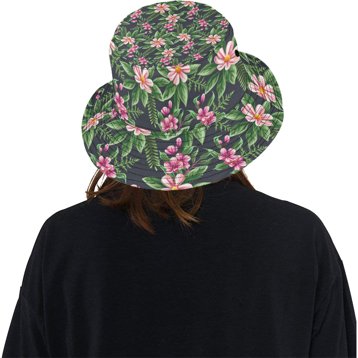 Summer Floral Pattern Print Design SF010 Unisex Bucket Hat