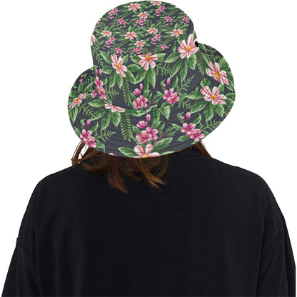 Summer Floral Pattern Print Design SF010 Unisex Bucket Hat