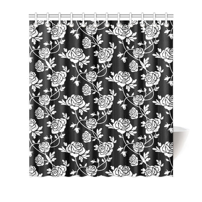 Rose Pattern Print Design RO013 Shower Curtain