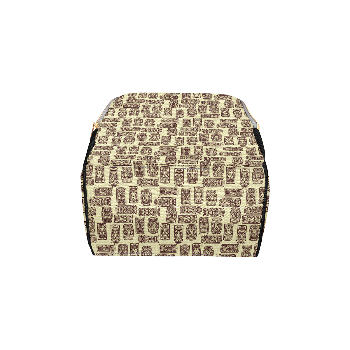 Tiki Brown Mask Print Diaper Bag Backpack