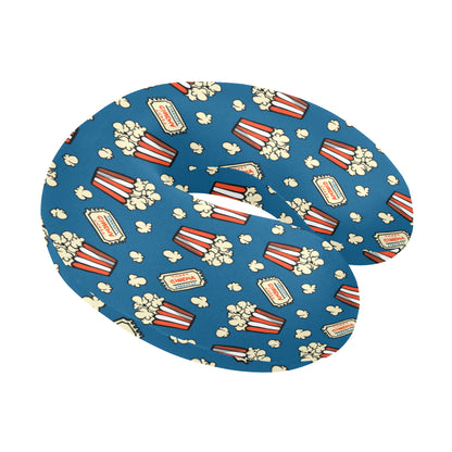 Popcorn Pattern Print Design A03 U-Shaped Travel Neck Pillow