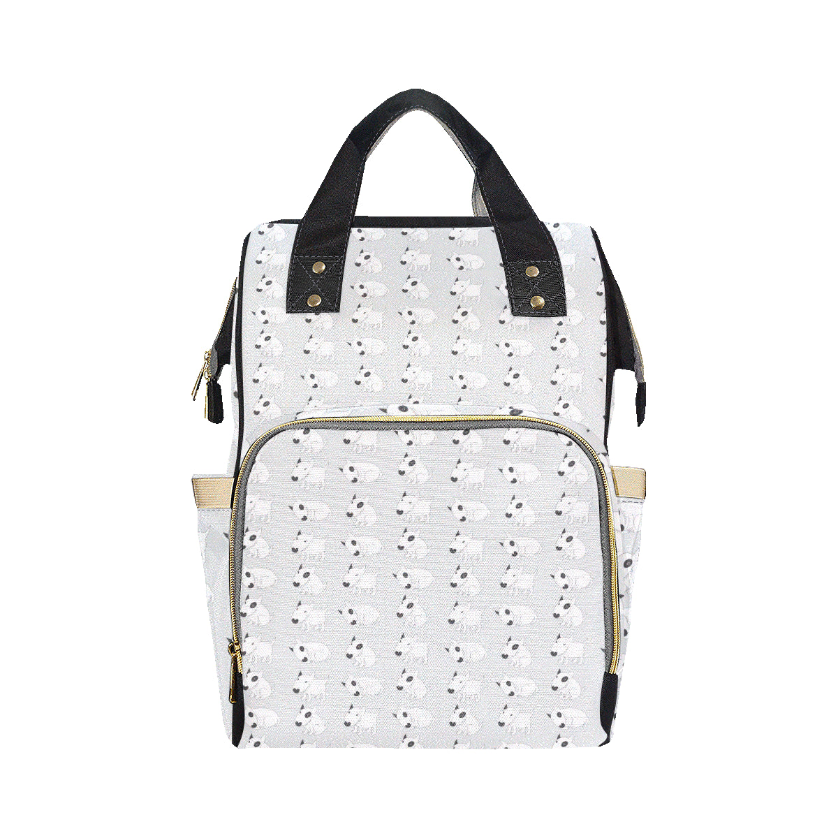 Bull Terrier hand draw Print Pattern Diaper Bag Backpack