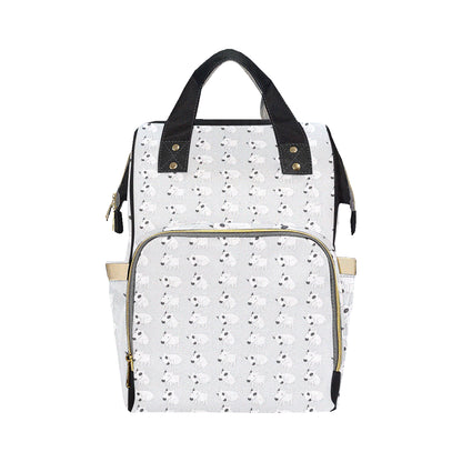 Bull Terrier hand draw Print Pattern Diaper Bag Backpack