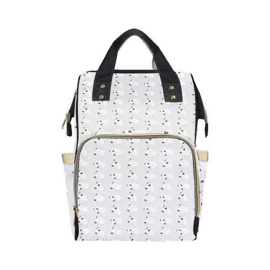 Bull Terrier hand draw Print Pattern Diaper Bag Backpack