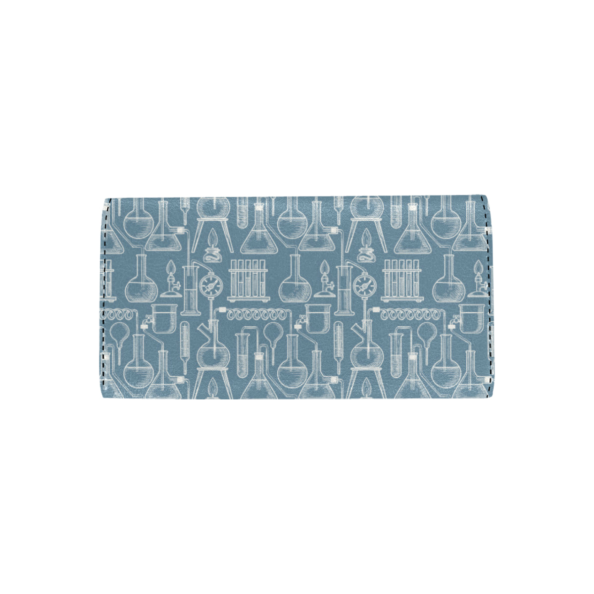 Chemical Pattern Print Design 05 Women's Trifold Wallet