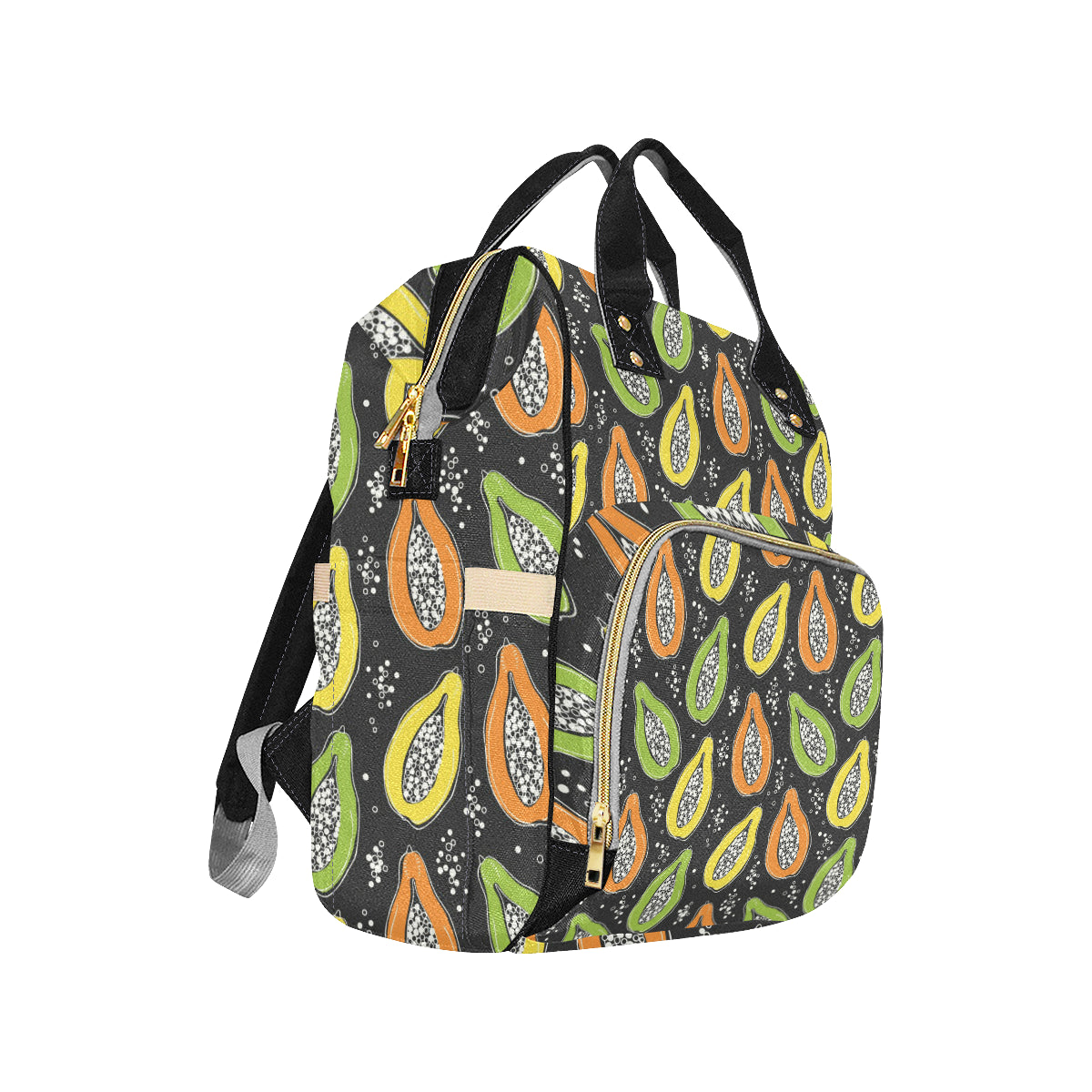 Papaya Pattern Print Design PP05 Diaper Bag Backpack