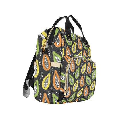Papaya Pattern Print Design PP05 Diaper Bag Backpack