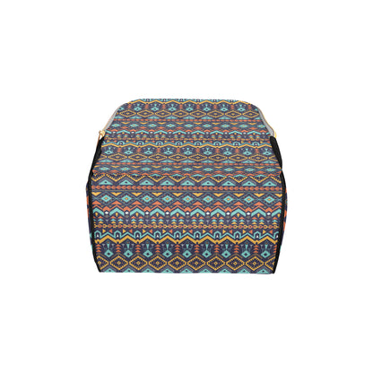 Aztec Style Print Pattern Diaper Bag Backpack