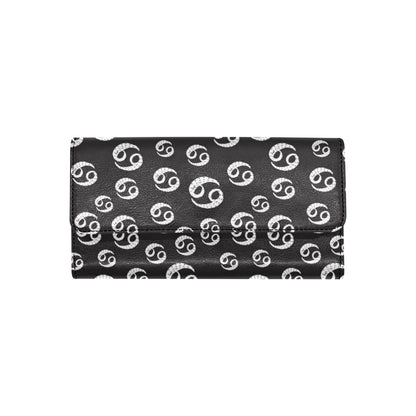 Cancer Zodiac Pattern Print Design 02 Women's Trifold Wallet