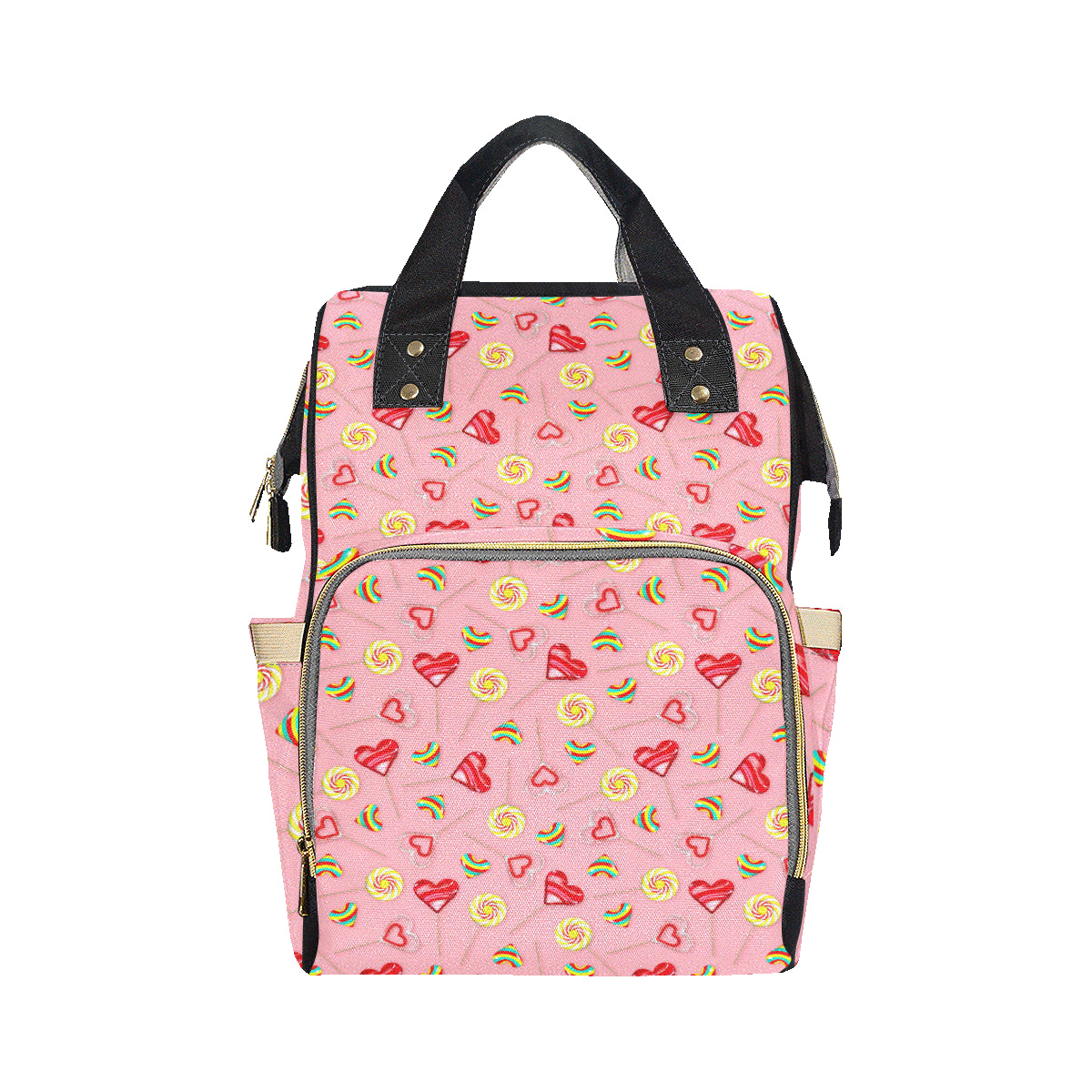 Lollipop Pattern Print Design LL05 Diaper Bag Backpack
