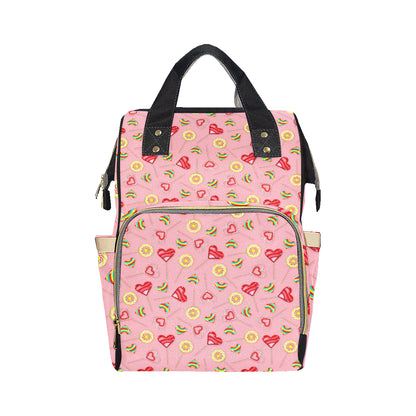 Lollipop Pattern Print Design LL05 Diaper Bag Backpack