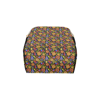 Steampunk Bird Design Themed Print Diaper Bag Backpack