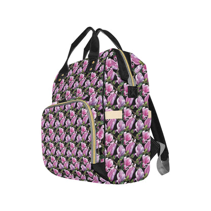 Magnolia Pattern Print Design MAG011 Diaper Bag Backpack