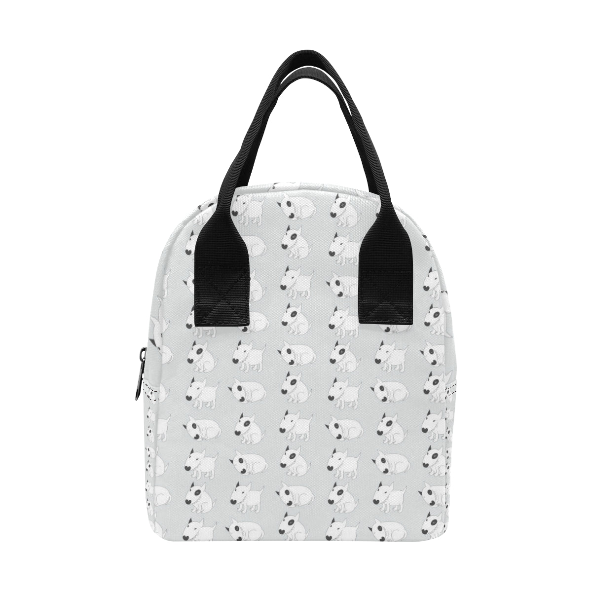 Bull Terrier hand draw Print Pattern Insulated Lunch Bag