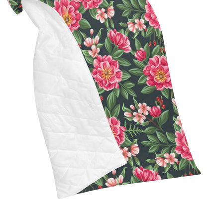 Summer Floral Pattern Print Design SF06 Premium Quilt
