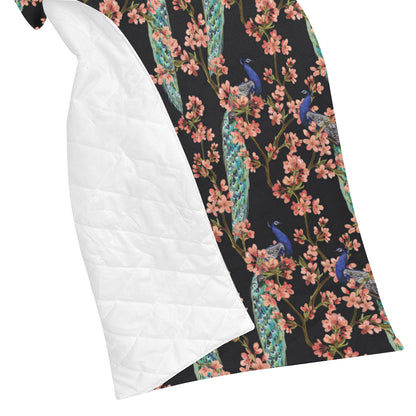 Peacock Pattern Print Design A01 Premium Quilt
