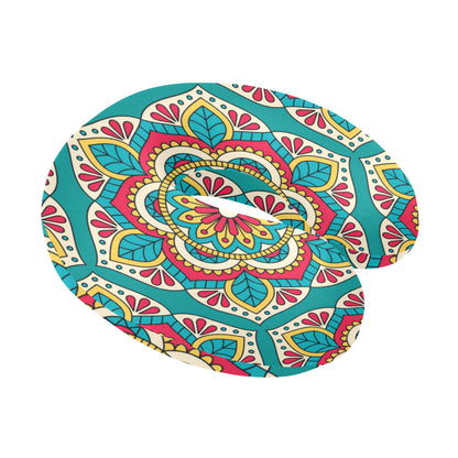 Mandala Pattern Print Design 03 U-Shaped Travel Neck Pillow