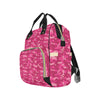 Camo Pink Pattern Print Design 01 Diaper Bag Backpack