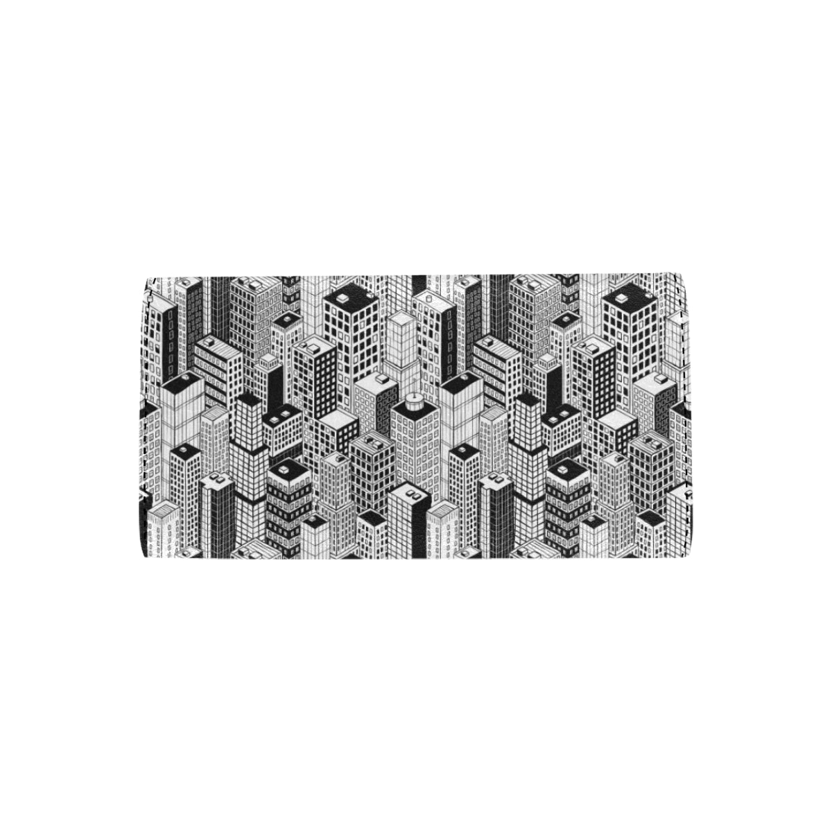 City  Pattern Print Design 02 Women's Trifold Wallet