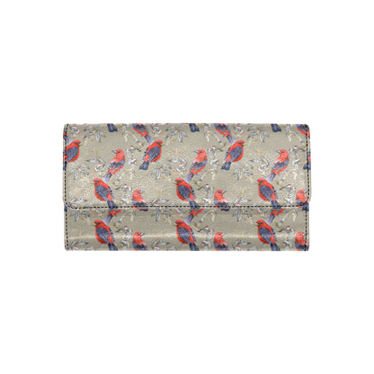 Birds Pattern Print Design 05 Women's Trifold Wallet